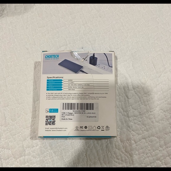 Choetech 18w usb c PD charger - Picture 2 of 2